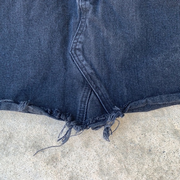 Madewell Denim Frisco Mini Skirt Lunar Wash Sz 27 - Picture 4 of 10